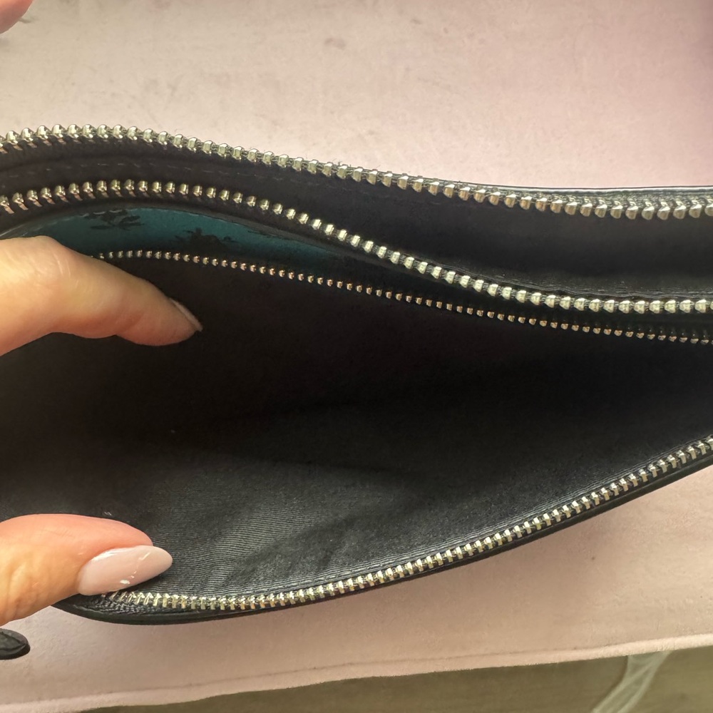 Coach Teal Floral Print Crossbody Bag - Picture 3 of 4